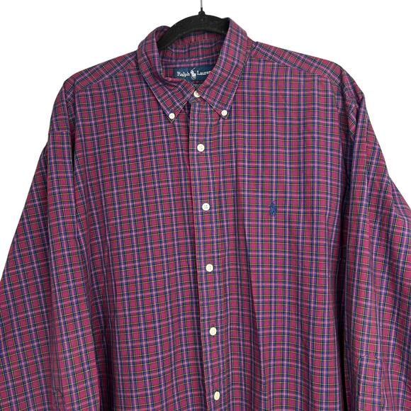 RALPH LAUREN Yarmouth Men’s Button Down Shirt 17 32/33   Preppy Academia - Picture 2 of 7